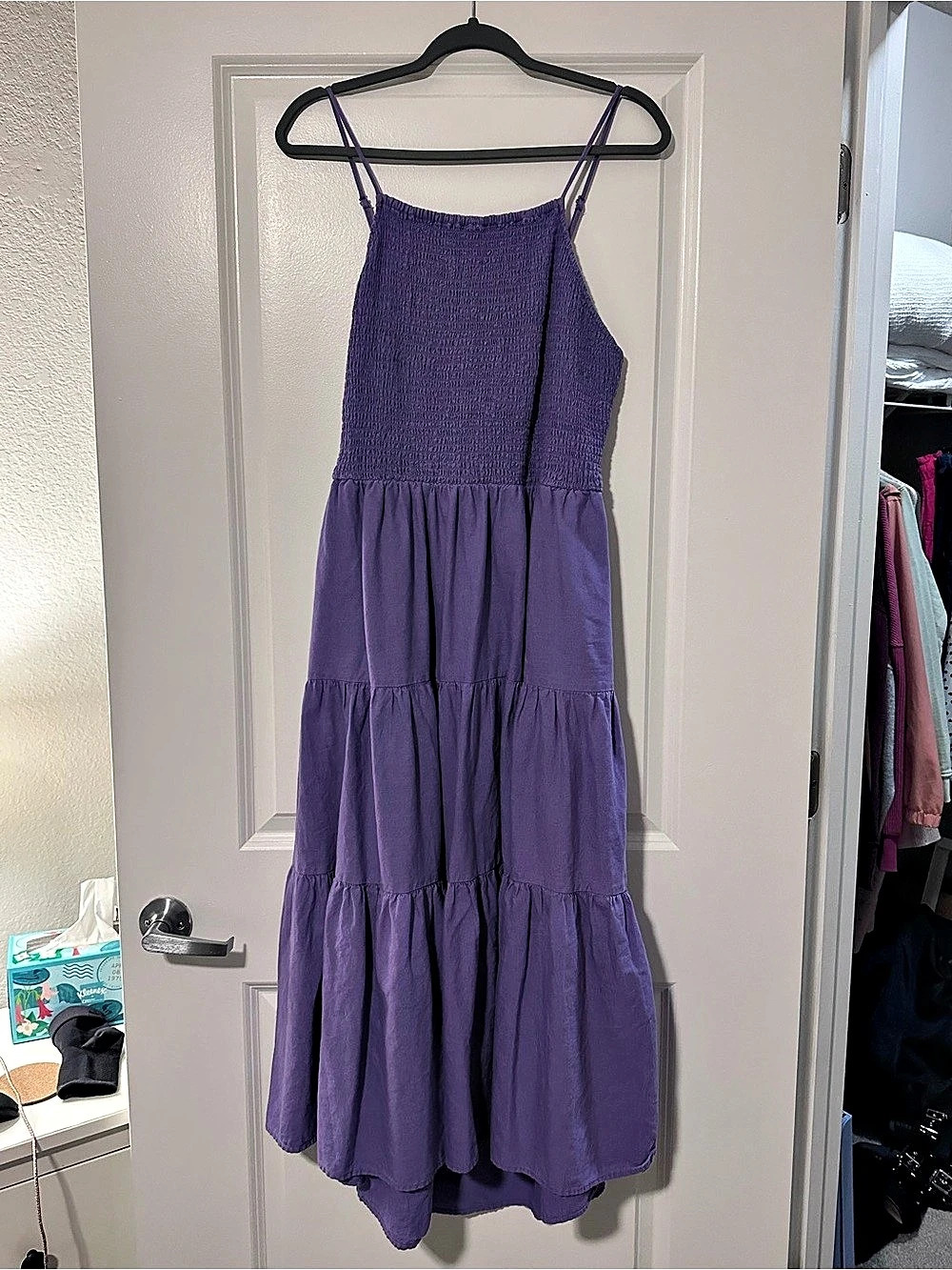 Universal Thread Purple Tiered Maxi Dress Like New